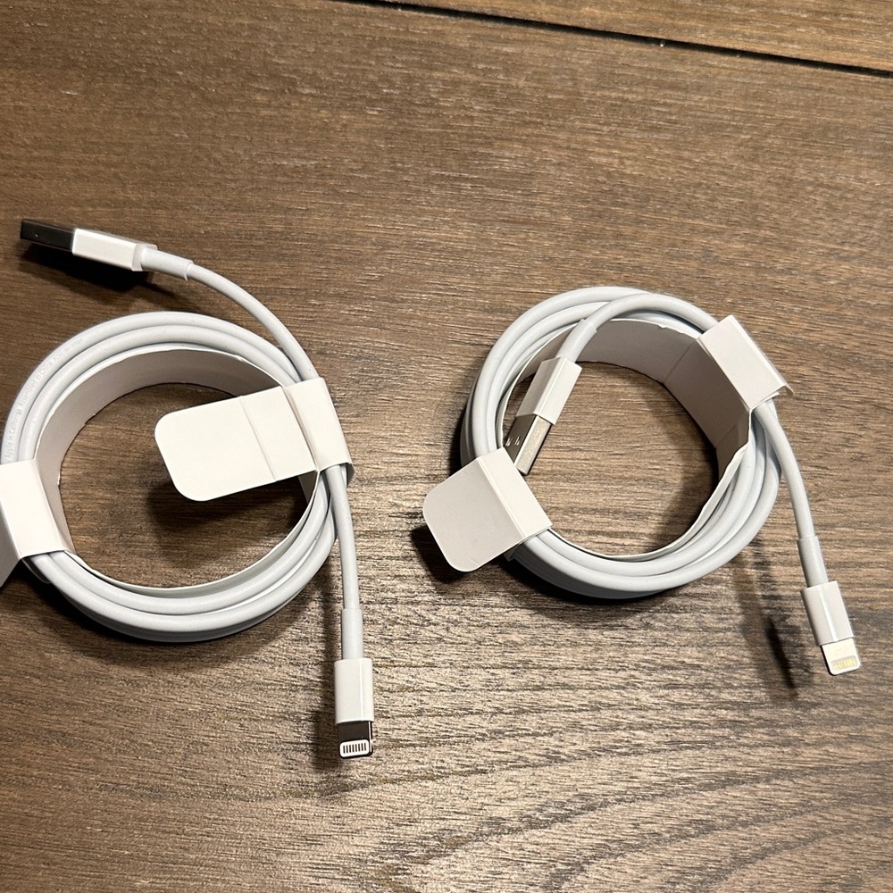 2 meters long NWOT Apple USB Charging Cables USB to lightning
